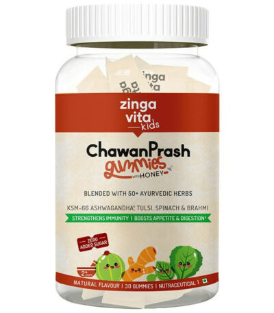 Zingavita Chawanprash Gummies with Honey for Kids (2+ yrs) Natural Flavor - BUDEN