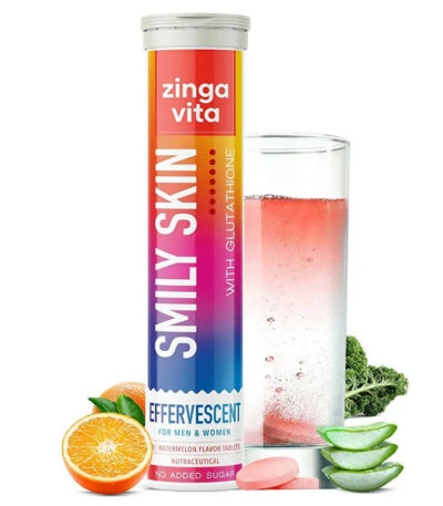 Zingavita Smily Skin Effervescent Tablets (Watermelon Flavor) Sugar Free - BUDEN